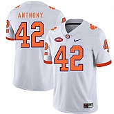 Clemson Tigers 42 Christian Wilkins White Nike College Football Jersey Dzhi,baseball caps,new era cap wholesale,wholesale hats